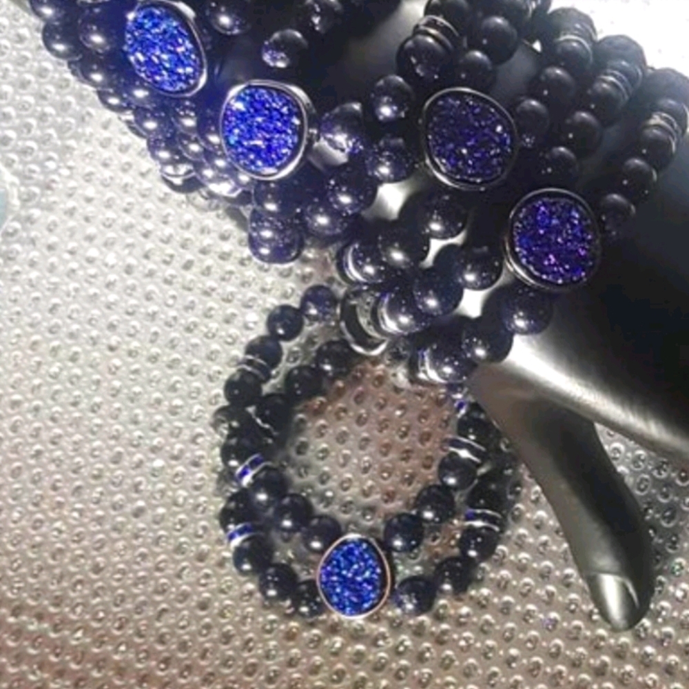 The Ava 2 Strand Gemstone Bracelet